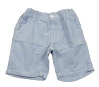 Světlemodré melírované plátěné kraťasy H&M