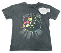 Nové - Tmavošedé tričko s Pudseym George