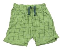 Zelené kostkované pyžamové kraťasy Nutmeg