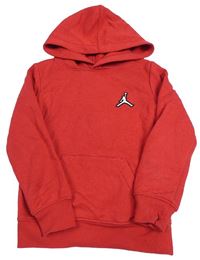 Červená mikina s logem a kapucí Air Jordan