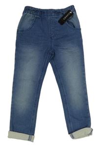 Nové - modré melírované teplákové skinny rifle Dunnes Stores 