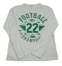 Bílé triko se zelenými nápisy Name it