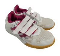 Bílo-růžové ultralehké sportovní tenisky s logem Adidas vel. 35