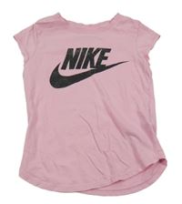 Světlerůžové tričko s logem Nike