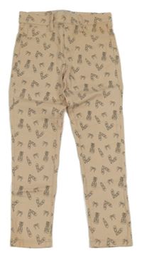 Pudrové džegíny s obrázky Denim Co.