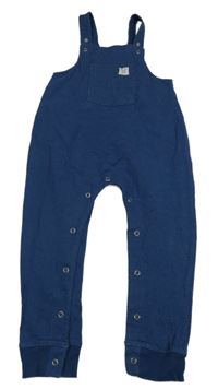 Modré melírované laclové tepláky s kapsou Pocopiano