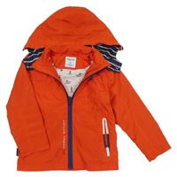 Červená šusťáková jarní bunda s kapucí Mayoral