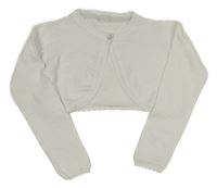 Bílé úpletové propínací bolerko Y.F.K.