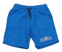 Modré teplákové kraťasy s nápisem George