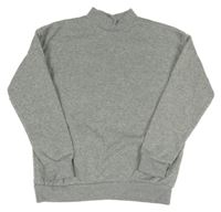 Šedá melírovaná mikina 