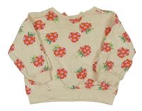 Smetanová mikina s malinami 