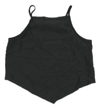Tmavošedý vzorovaný crop top H&M