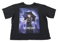 Černé tričko s Wednesday H&M