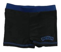 Černé nohavičkové plavky s nápisem Batman DC
