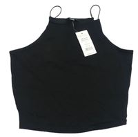 Černý crop top New Look