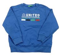 Modrá mikina s logem Benetton