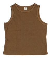 Hnědý crop top Shein