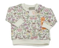 Nové - Bílá květovaná mikina Primark