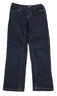 Tmavomodré slim fit rifle H&M