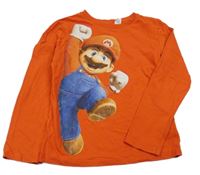 Červené triko s Mariem H&M