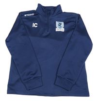 Tmavomodrá sportovní mikina s nápisy Stanno