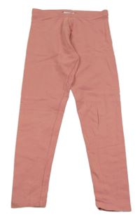 Růžové zateplené legíny C&A