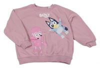 Růžová oversize mikina s Bluey H&M
