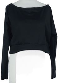 Dámská černá crop mikina Femme Luxe