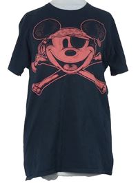 Pánské černé tričko s Mickeym Disney 