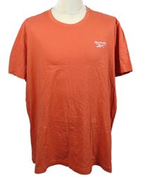 Pánské korálové tričko s logem Reebok 