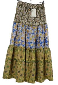 Nové - Dámská barevná kytičkovaná dlouhá sukně 