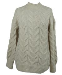 Dámský béžový vzorovaný svetr se stojáčkem George 