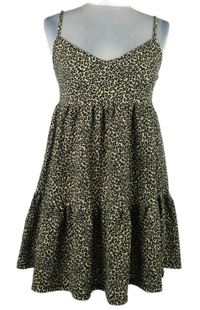 Dámské černo-béžové vzorované šaty Primark 