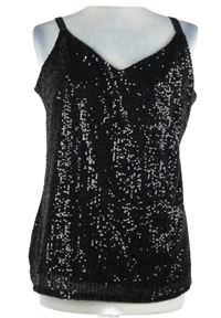 Dámský černý flitrový top F&F