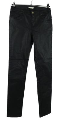 Dámské černé potažené skinny kalhoty H&M