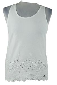 Dámský bílý top s madeirou Superdry 