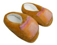 Dámské oranžovo-růžové plyšové bačkory vel. 38/39