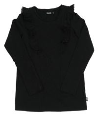 Černé triko s volánkem Europe kids