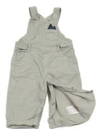 Světlešedé podšité laclové manšestráky Mothercare