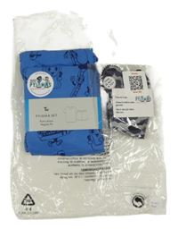 Nové - 2set- modré pyžamo s obrázky+ 2 vycpaná srdíčka