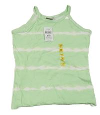 Nové - Mintovo-bílý batikovaný top 