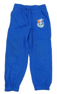 Modré tepláky s palmou Primark