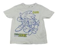 Bílé tričko se Sonicem H&M