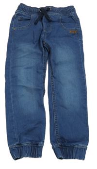 Tmavomodré teplákové jogger rifle Topolino