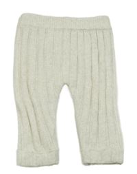 Smetanové melírované pletené žebrované tepláky M&S