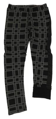 Černo-tmavošedé kostkované tregíny Lily & Dan