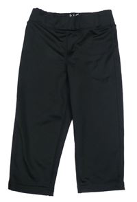 Černé sportovní capri legíny Tchibo