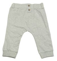 Světlešedé melírované turecké tepláky Nutmeg