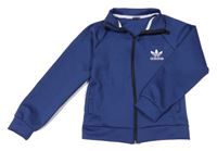 Tmavomodrá sportovní propínací mikina Adidas