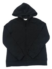 Černá propínací mikina s kapucí H&M